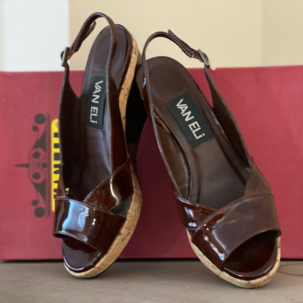 Vaneli Patent Leather Slingbacks